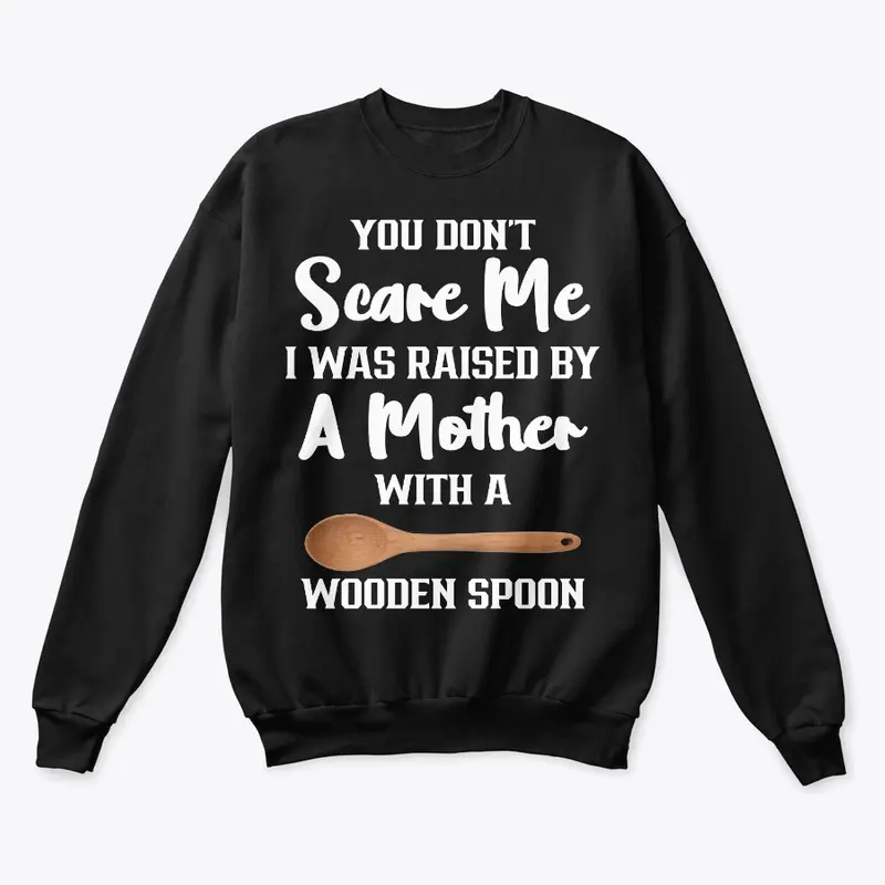 A MOTHER WITH A WOODEN SPOON