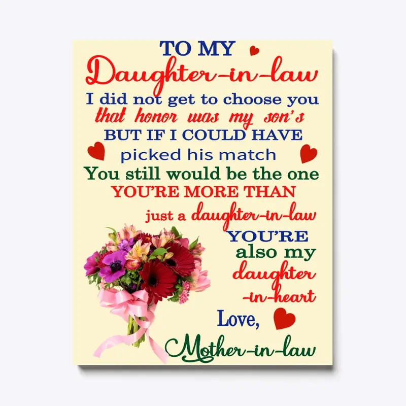 TO MY DAUGHTER IN LAW